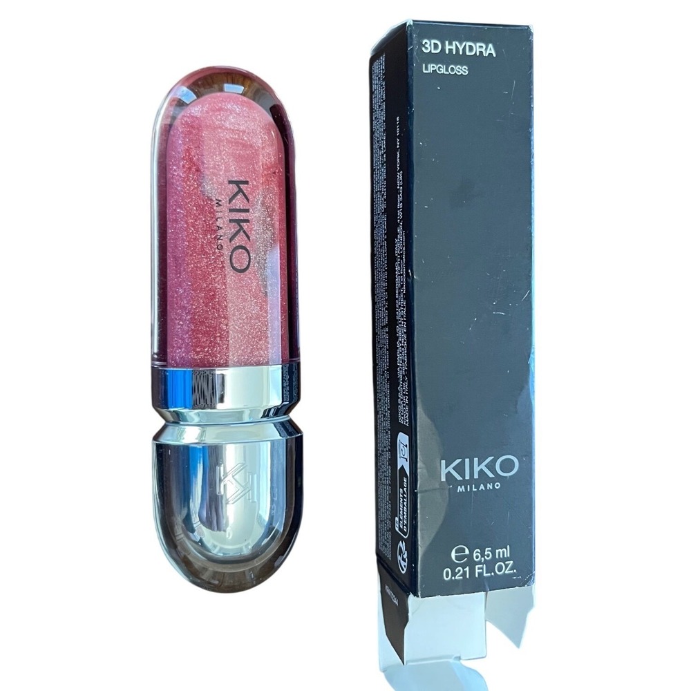 Kiko Milano 3D Hydra Lipgloss 17 Pearly Mauve Shimmer Plumping Gloss 6.5ml NEW